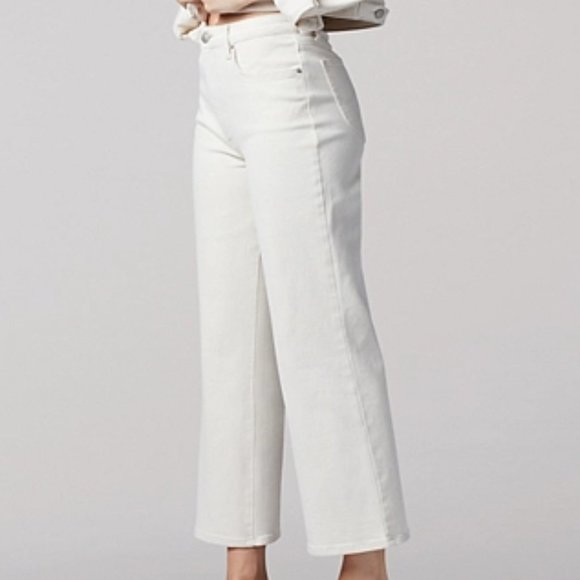 LEE Vintage Modern 28 NWT Ecru DENIM Wide Leg High Rise Jeans - Picture 12 of 13